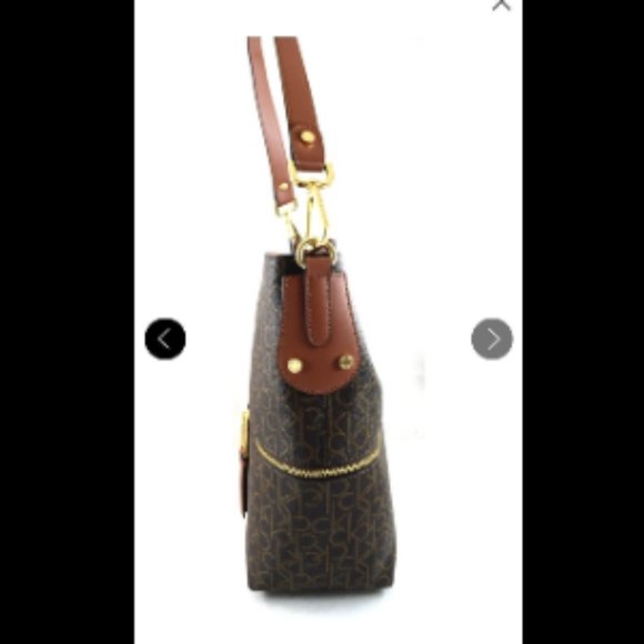 Calvin Klein Hobo Monogram Tote - Picture 2 of 6